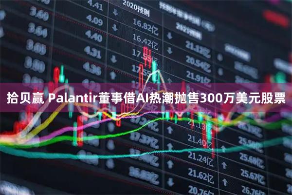 拾贝赢 Palantir董事借AI热潮抛售300万美元股票